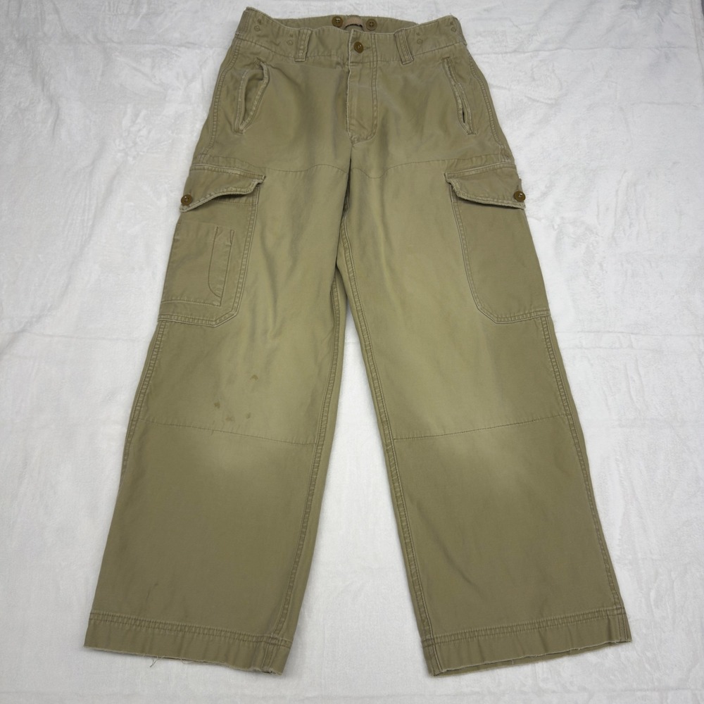 American Eagle Surplus Trousers Cargo Pants 30x27 Wide Leg Army Military Y2k